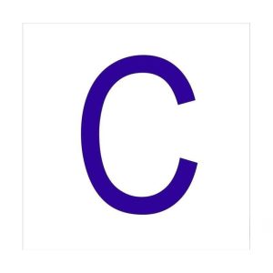 Señal Glasspack Adhesiva "C" 62x62 mm