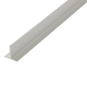 Perfil T 20x20 mm x 1mt Aluminio Blanco