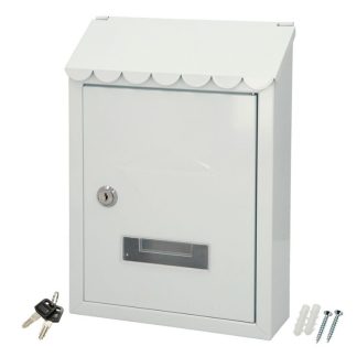 BUZON JARDIN EXTERIOR 21X30X6.8 CM BLANCO ÇÇ