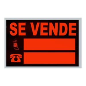 Cartel Pvc "Se Vende" 50x35 Cm