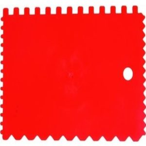 ESPATULA DENTADA PLASTICO 90X130MM