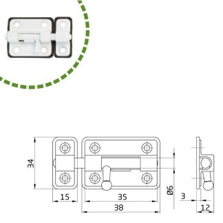 PASADOR 383-35 BLANCO
