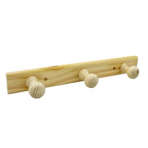 PERCHA MADERA 3 POMOS