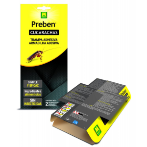 PREBEN TRAMPA ADHESIVA CUCARACHAS (2 UDS)