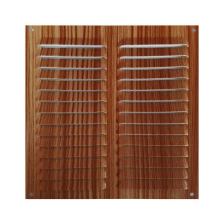 REJILLA VENTILACION ATORNILLAR 20X20 CM MADERA OSCURA
