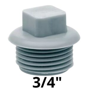 Tapon Macho Plastico 3/4"