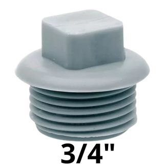 TAPON MACHO PLASTICO 3/4"