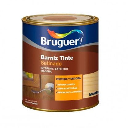BARNIZ TINTE SATINADO INCOLORO 750 ML BRUGUER