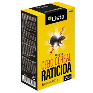 Cebo cereal raticida grano en bolsas listas para control de ratones y ratas