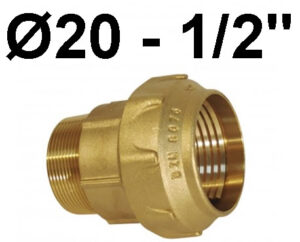 Enlace Rosca Macho 20-1/2" Laton Fitting