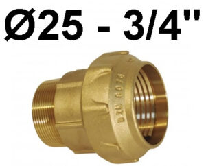 Enlace Rosca Macho 25-3/4 Laton Fitting
