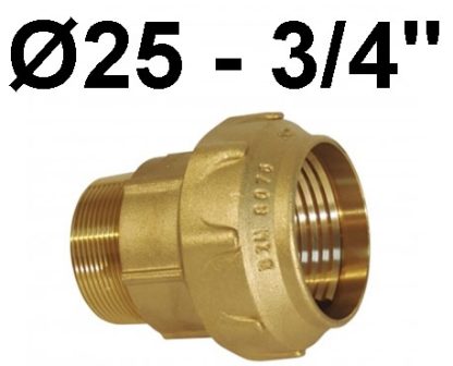 ENLACE ROSCA MACHO 25-3/4 LATON FITTING