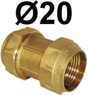 Manguito Ø 20 Laton Fitting