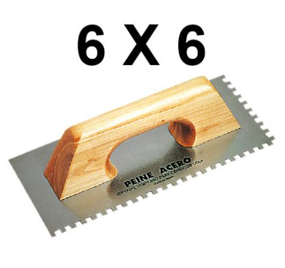 LLANA RECTANGULAR 120x280 MM DENTADA 6X6MM RUBI - Imagen 2
