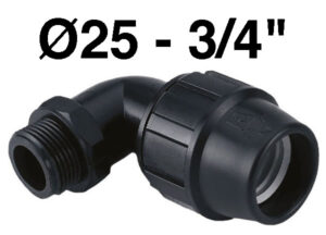 Codo Macho 25-3/4 Fitting