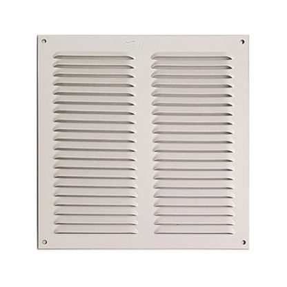 REJILLA VENTILACION ALUMINIO BLANCA C/ MOSQUITERA 20X20 CM - Imagen 2