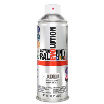 PINTURA SPRAY ACRILICA BARNIZ BRILLO 400ML - Imagen 2