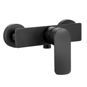 Monomando Ducha Coral Negro Mate