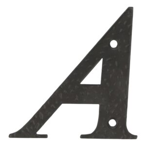 Letra A 100x97 Mm Acero Negro (D)