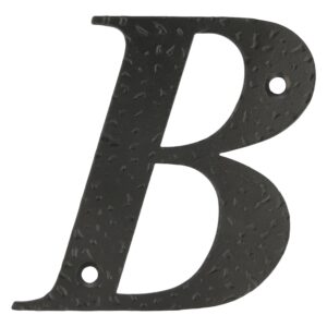Letra B 100x97 Mm Acero Negro (D)