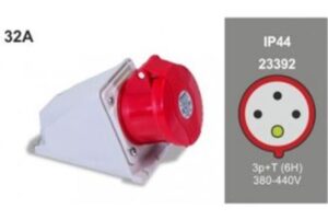 Base Superficie 3p+t 32 A 380v Ip44