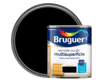 BRUGUER ACRYLIC SATINADO  NEGRO 750 ML