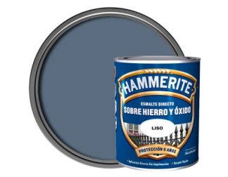 HAMMERITE ESMALTE METALICO LISO BRILLANTE GRIS PLATA 750 ML