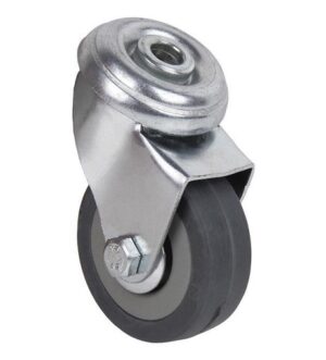Rueda Goma/gris Pasante Ø 30x18mm