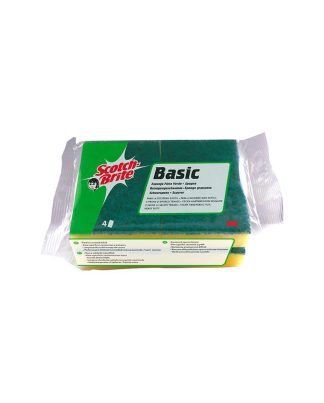 SCOTCH BRITE ESPONJA FIBRA VERDE (4 UDS)