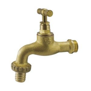 Grifo Laton 3/4" X 1" Curvo Mate