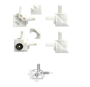Kit Mosquitera Corredera Pequeño Mq02 Blanco