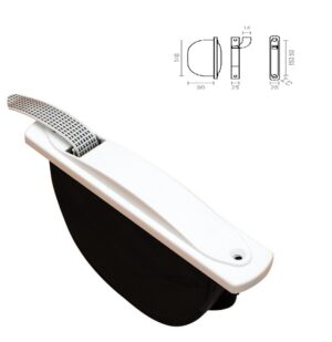 Recogedor Persiana Embutir Blanco 18mm.