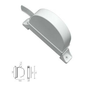 Recogedor Persiana Abatible Blanco 18mm