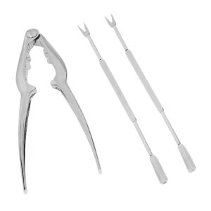 Tenaza + 2 Pinchos Marisco Inox