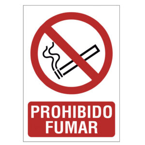 Señal 210x297 Pvc Prohibido Fumar