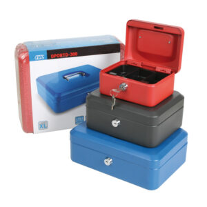 Caja Caudal C/bandeja Negro 15,2x11,5x8 Cm