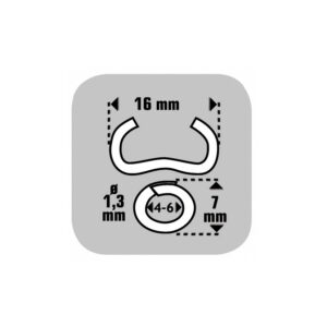 Grapas Omega 16 Galv.estuche 1250 G