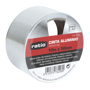 Cinta Adhesiva Aluminio 50mmx10mt