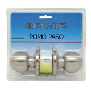 Pomo Puerta Bola Paso Laton Pulido