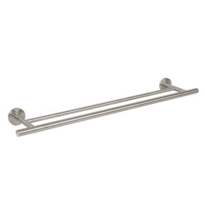 Accesorios Baño Satinado Toallero 2 Barras Habitex