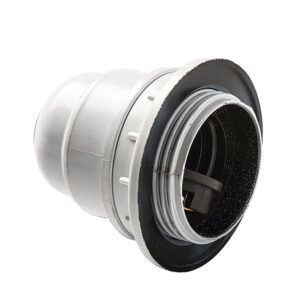 Portalamparas Roscado+arend. E27 Blanco