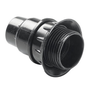 Portalampara Roscado + Arandela E14 Negro