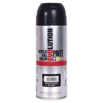 PINTURA SPRAY ACRILICA NEGRO SATININADO 400ML