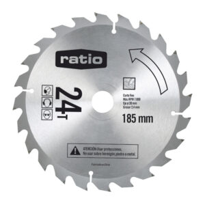 Disco Sierra Circular Ø 185x2,4x30mm 24 Dientes Ratio