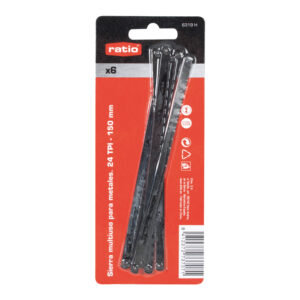 Sierra Acero Al Carbono 150 Mm 6" (6 Uds)