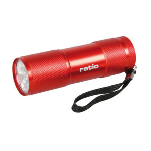 Mini Linterna Aluminio 9 Leds.