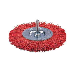 Cepillo Nylon Rojo Agresivo Circular 75mm