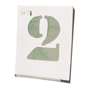 Numeracion Aluminio P/rotular 60mm.