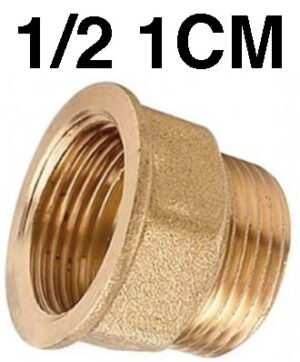 Alargadera Laton 1/2" 1 Cm.