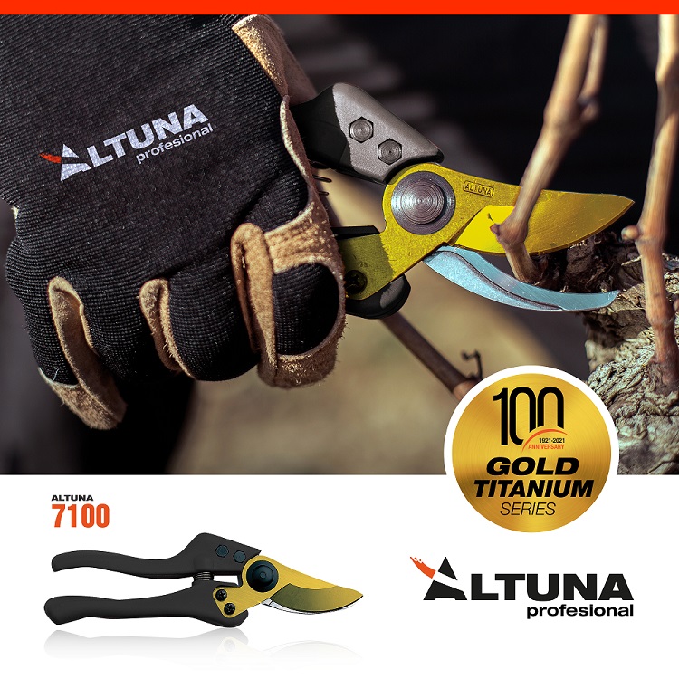 Tijera Poda 1 Mano 7100 Mango Fibra Hoja Titanio Altuna